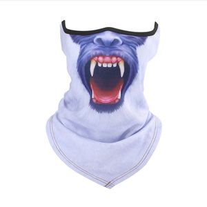 Half Face Mask Motorcycle Cycling Halloween UV Protection Balaclava Neck Scarf